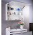 Зеркальный шкаф Fancy Marble Okinava (50x73) белый